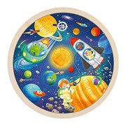 Goki Wooden Jigsaw Puzzle Around Space Travel, 57pcs.