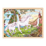 Goki Holzpuzzle Einhorn, 48 Teile.