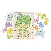 Goki Holz-Schichtenpuzzle Deutschland, 98tlg.