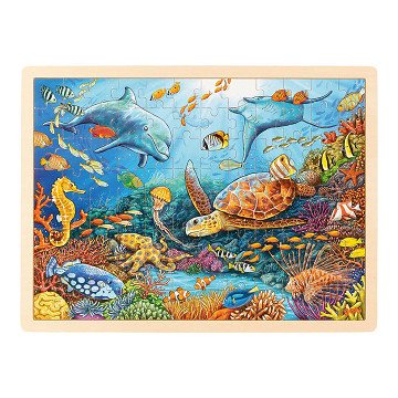 Goki Holzpuzzle Great Barrier Reef, 96 Teile.