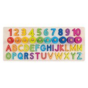 Goki Wooden Alphanumeric Puzzle, 91 pieces.