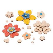Goki Wooden Craft Flowers, 75 pcs.