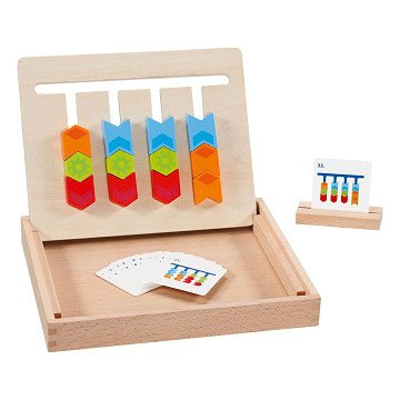 Goki Wood Color Sorting Board in Wooden Box