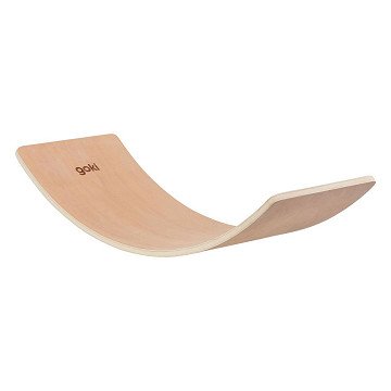 Goki Holz Balance Board Halbmond Natur, 82cm