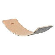 Goki Holz Balance Board Wave mit Filz, 82cm