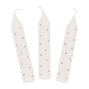 Goki Birthday Candles with Gray Dots, 10 pcs.