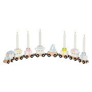 Goki Wooden Birthday Train, 10 pieces.