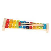 Goki Wooden Xylophone with Songbook, 4 parts.