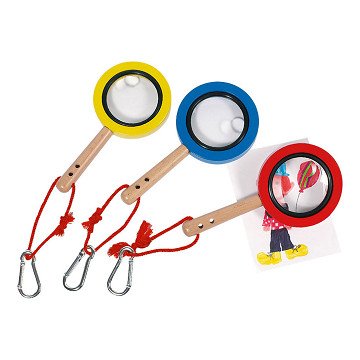 Goki Holzlupe mit Karabiner,