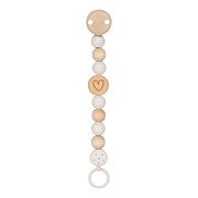 Goki Wooden Pacifier Chain Heart