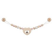 Goki Kinderwagenkette aus Holz Herz mit Clips