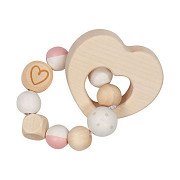 Goki Wooden Gripping Ring Heart