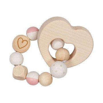 Goki Wooden Gripping Ring Heart