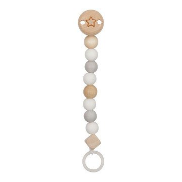 Goki Holz Schnullerkette Stern Blau