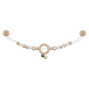 Goki Holz-Kinderwagenkette Stern Grau mit Clips