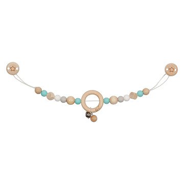Goki Kinderwagenkette aus Holz Stern mit Clips