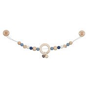 Goki Houten Wandelwagenketting Ster Blauw met Clips