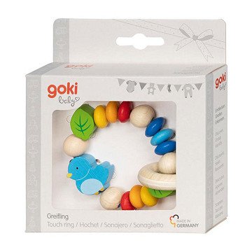 Goki Wooden Bird Grasping Ring