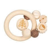 Goki Wooden Gripping Ring Hedgehog