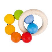 Goki Wooden Gripping Ring Rainbow
