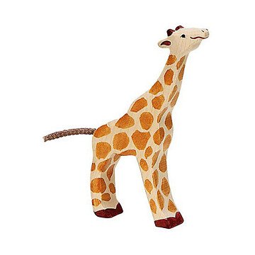 Holztiger Holzgiraffe klein