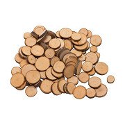 Goki Bastelmaterial Astscheiben aus Holz, 100 Stk.
