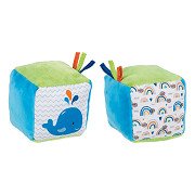 Goki Soft Cube with crinkle foil and Bel Whale