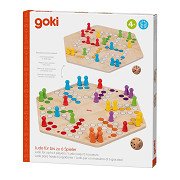 GIOCO LUDO DA VIAGGIO GIOCHI DA TAVOLO CON PEDINE TABELLONE SEGNAPOSTI