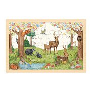 Goki Wooden Jigsaw Puzzle in the Forest, 24 pcs.