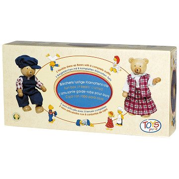 Goki Puppenhaus Bärenpuppen + Kleidung