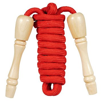 Goki Red Skipping Rope with Wood