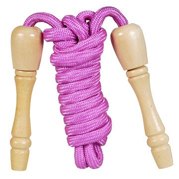 Pink Skipping Rope with Wood