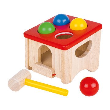 Goki Holzhammer-Spiel „Fang den Ball“.