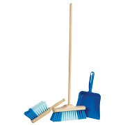 Goki Broom, Dustpan & Dustpan Blue