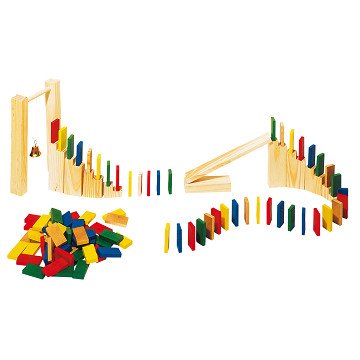 Goki Domino Rally Holz, 250 Stück