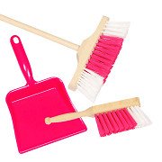 Goki Broom, Dustpan & Dustpan Pink