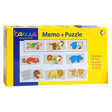 Goki Memo and Puzzle Funny Animals, 32pcs.