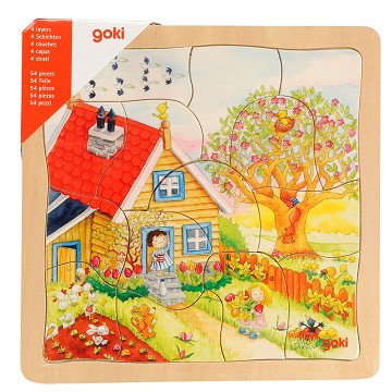 Goki 4-layer Puzzle Seasons, 54 pcs.