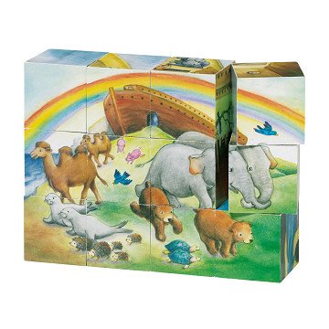 Houten Blokkenpuzzel Ark van Noach