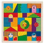 Goki Wooden Farm Puzzle, 43pcs.