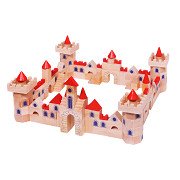 Goki Wooden Building Blocks Castle, 145pcs.