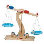 Goki Wooden Scale with Metal Weights