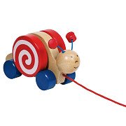 Goki Wooden Pull Animal Snail