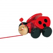 Goki Wooden Pull Animal Ladybug