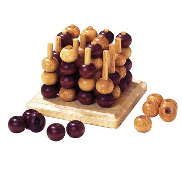 Goki Wooden Tic Tac Toe 3D