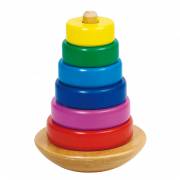 Goki Wooden Stacking Tower Color, 8pcs.