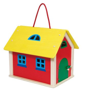 Goki Bauernhof zum Mitnehmen aus Holz, 31-tlg.