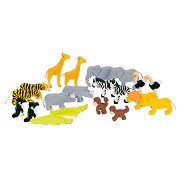 Goki Wild Animals Wood, 20pcs