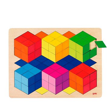 Goki 3D-Holzpuzzle – Farbe