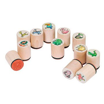 Goki Wooden Stamp Animal, 1st.